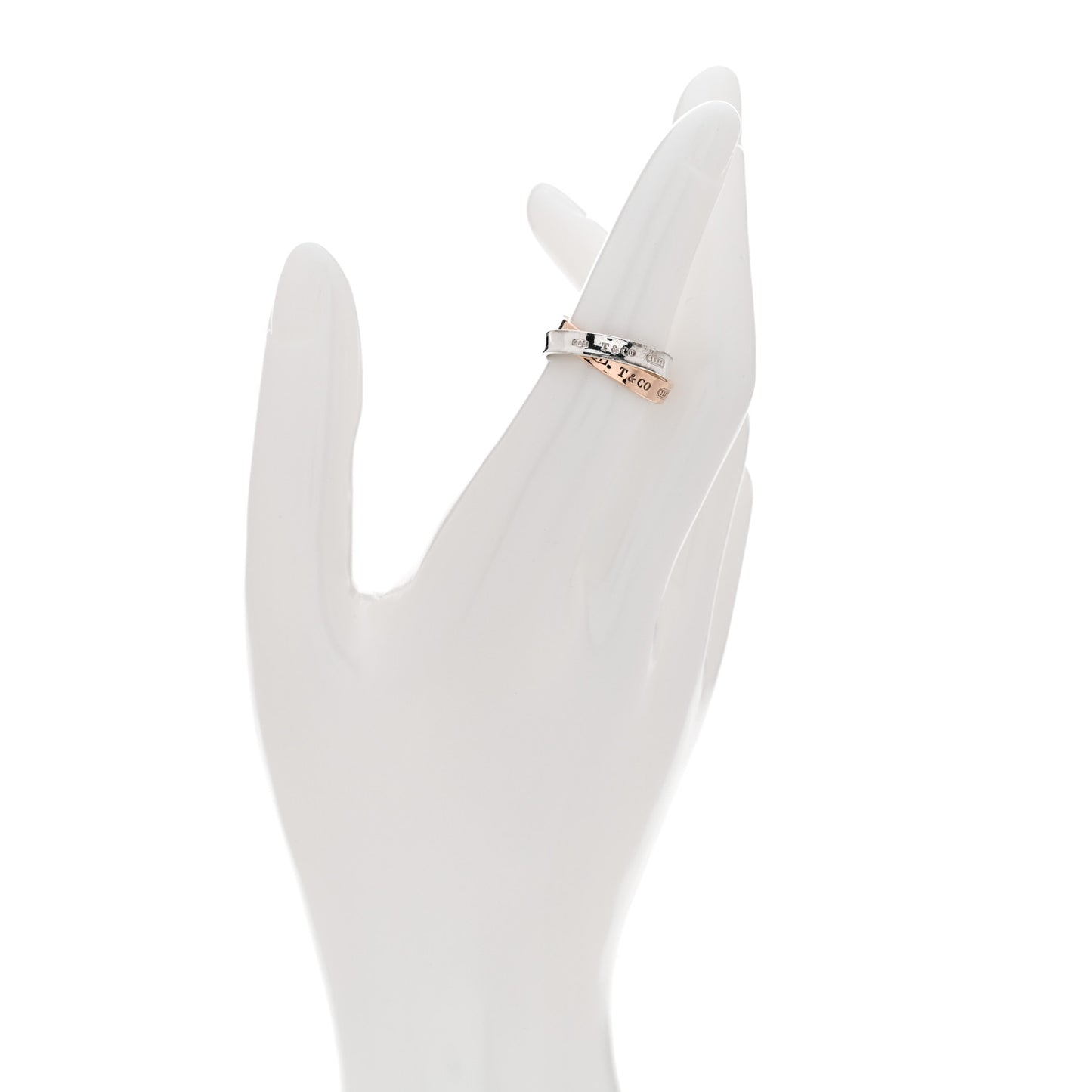 Sterling Silver Rubedo 1837 Interlocking Circles Ring 49 4.75