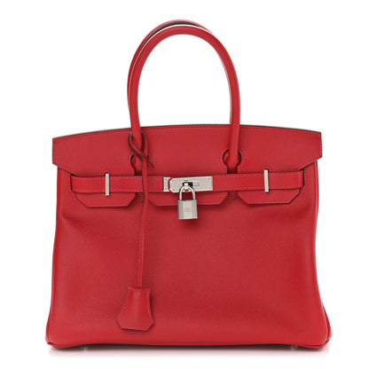 Hermes Epsom Birkin 30 Rouge Casaque 1 of 9