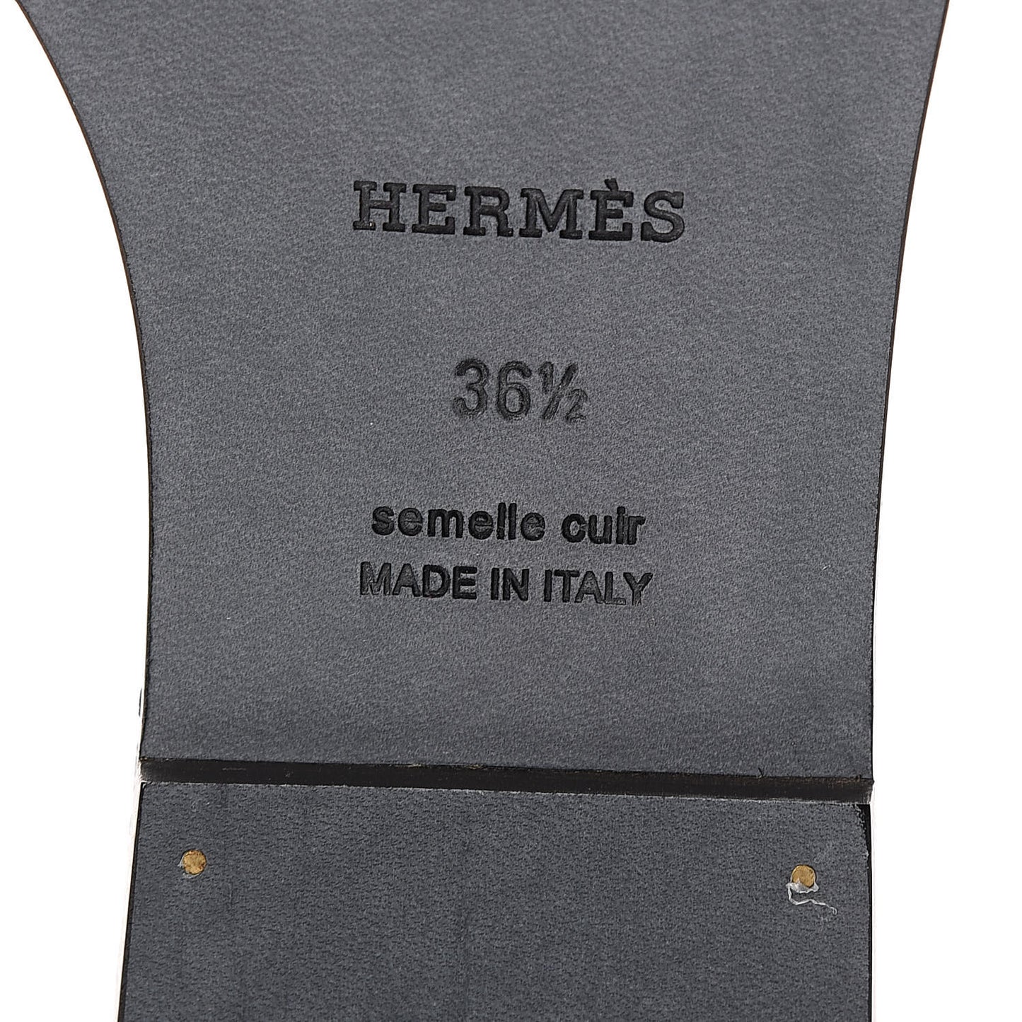 Box Calfskin Oran Sandals 36.5 Black