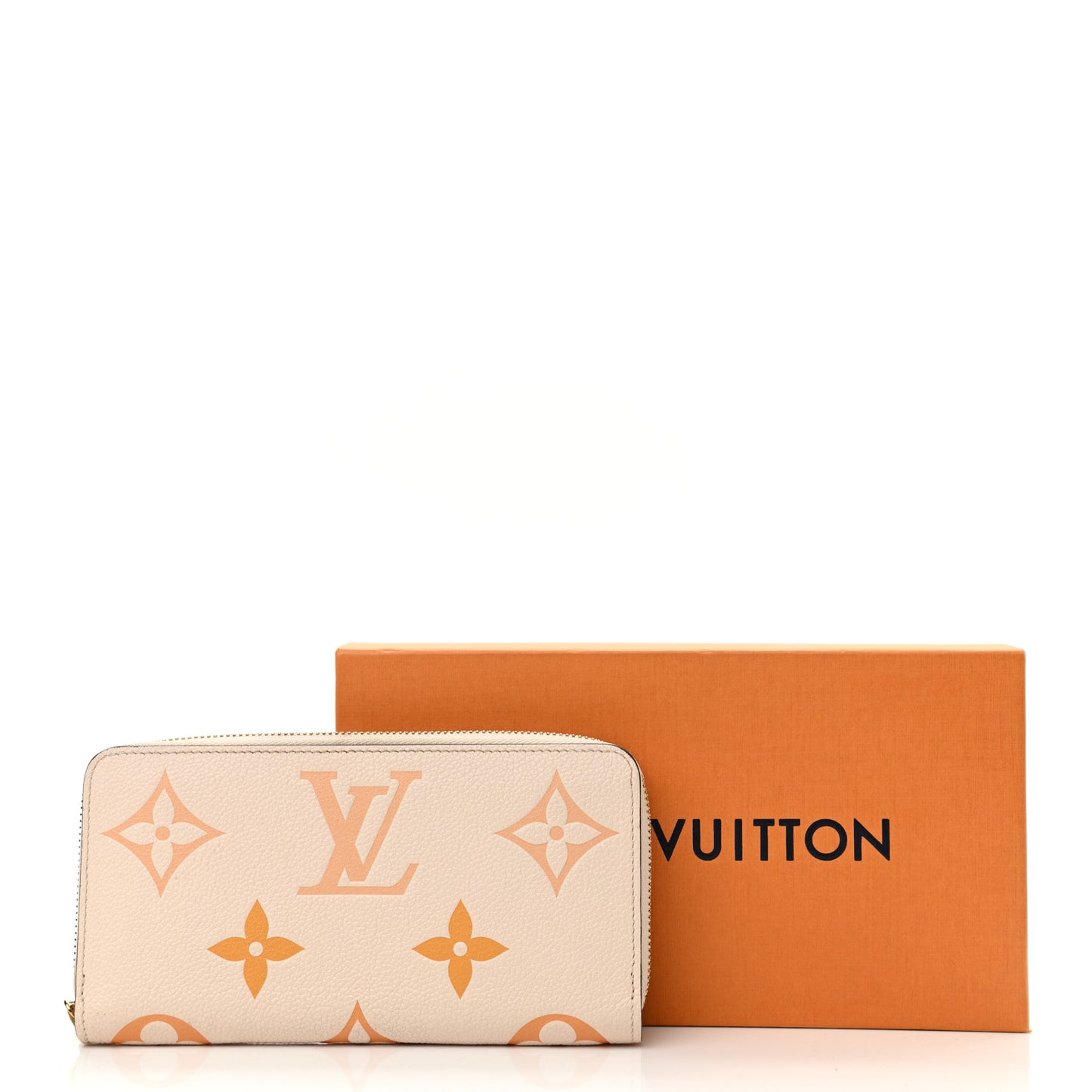 Empreinte Monogram Giant By The Pool Zippy Wallet Cream Saffron