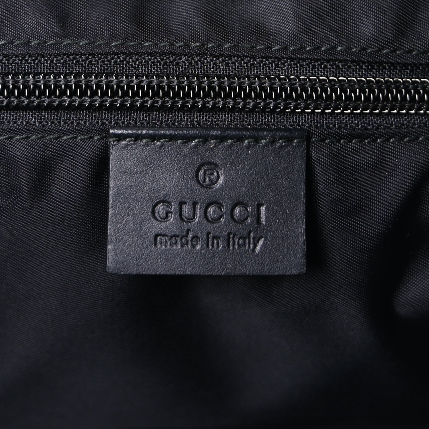Gucci GG Supreme Monogram Web Medium Zippered Tote  Beige Black 5 of 7