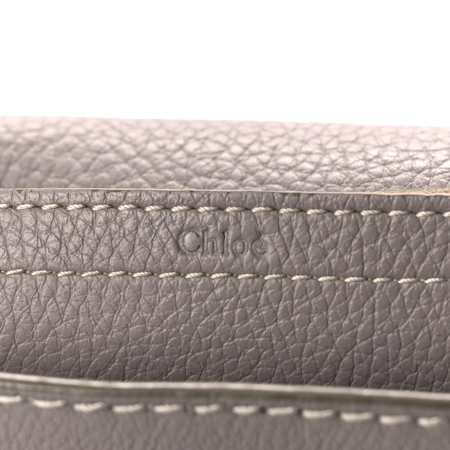 Grained Calfskin Medium Marcie Saddle Bag Cashmere Grey
