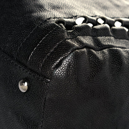 Chanel Glazed Caviar Modern Chain Tote Black 8 of 13