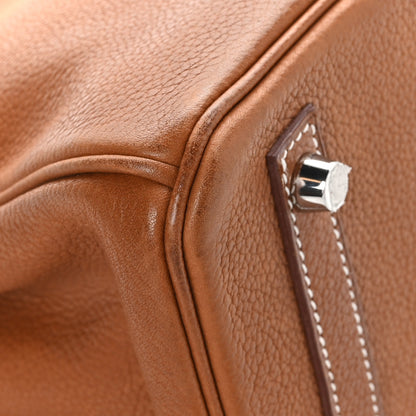 Hermes Natural Barenia Faubourg Birkin 30 Fauve 10 of 13