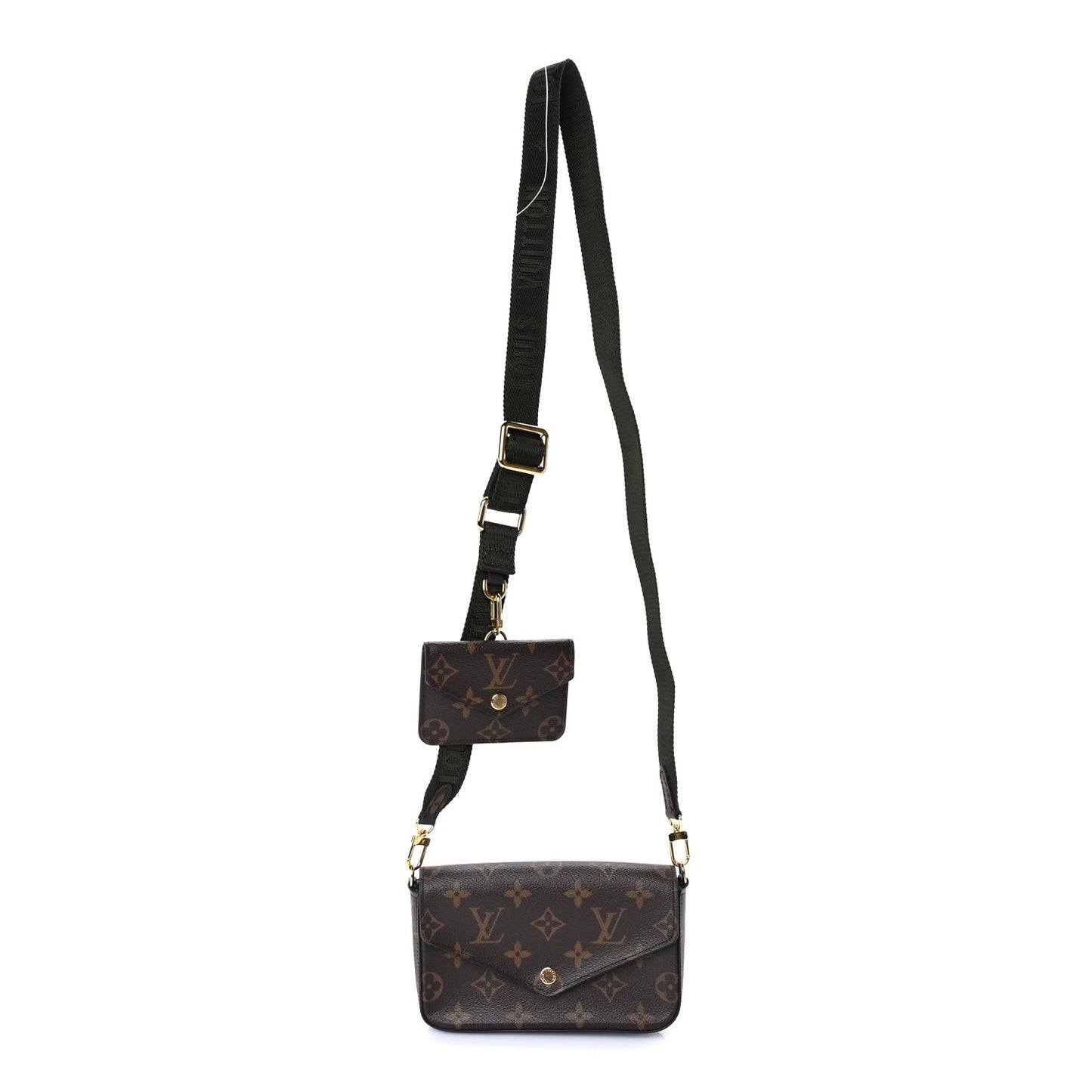 Monogram Felicie Strap & Go  Kaki