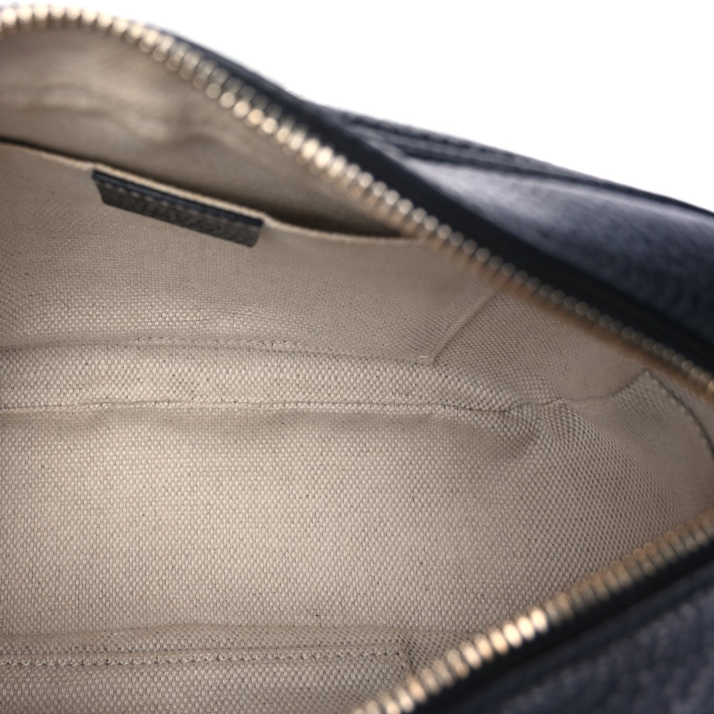 Pebbled Calfskin Small Soho Disco Bag Black