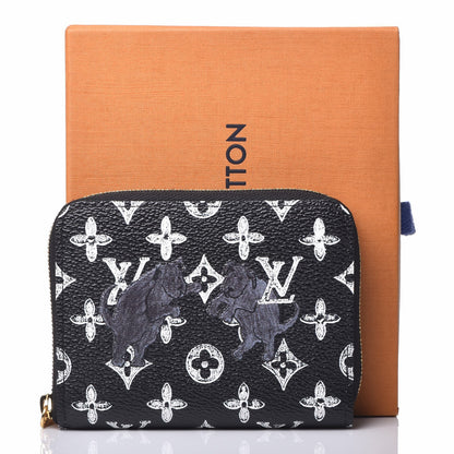 Louis Vuitton Catogram Zippy Coin Purse Black 8 of 8