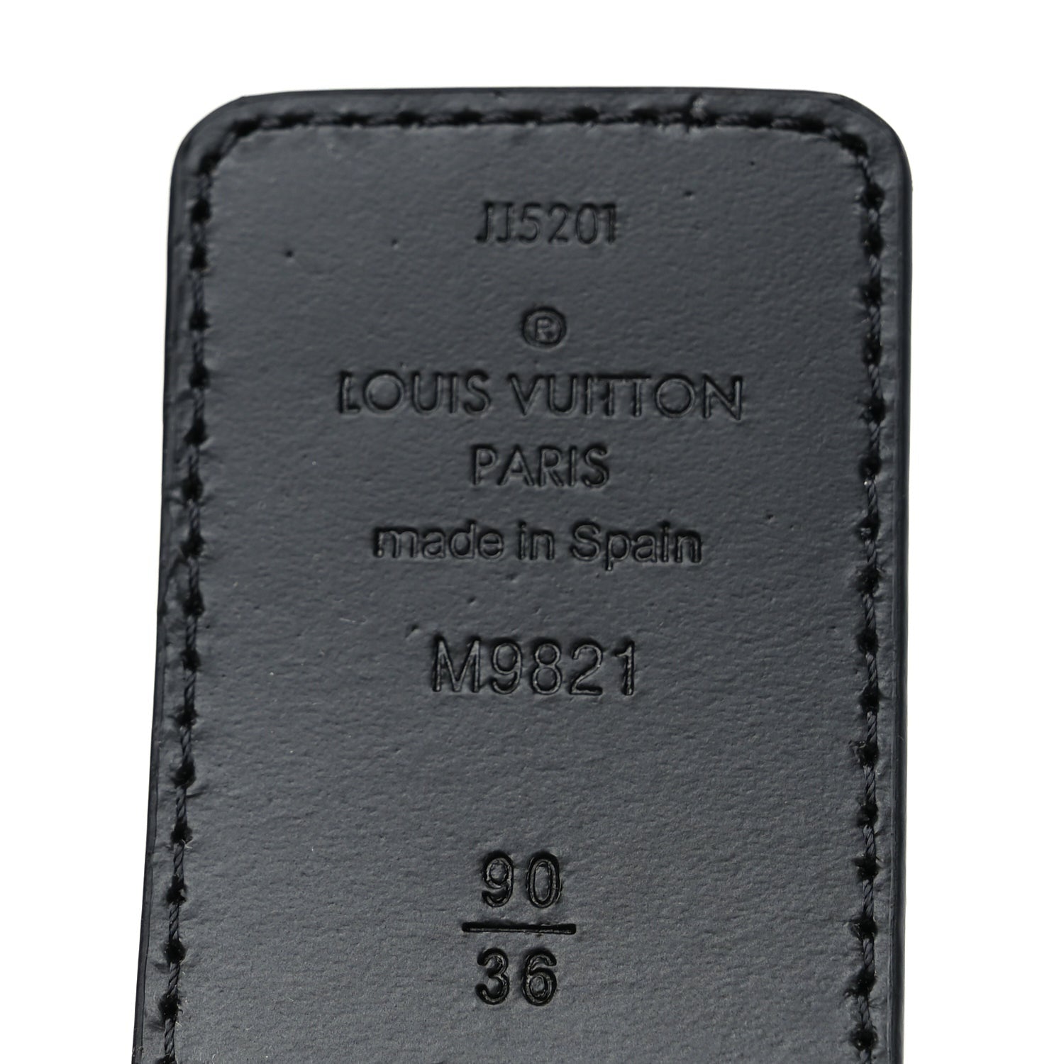Louis Vuitton Calfskin Monogram 40mm LV Initiales Reversible Belt 90 36 Black 5 of 5