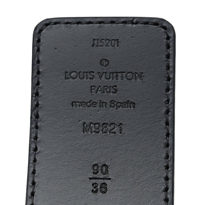 Louis Vuitton Calfskin Monogram 40mm LV Initiales Reversible Belt 90 36 Black 5 of 5