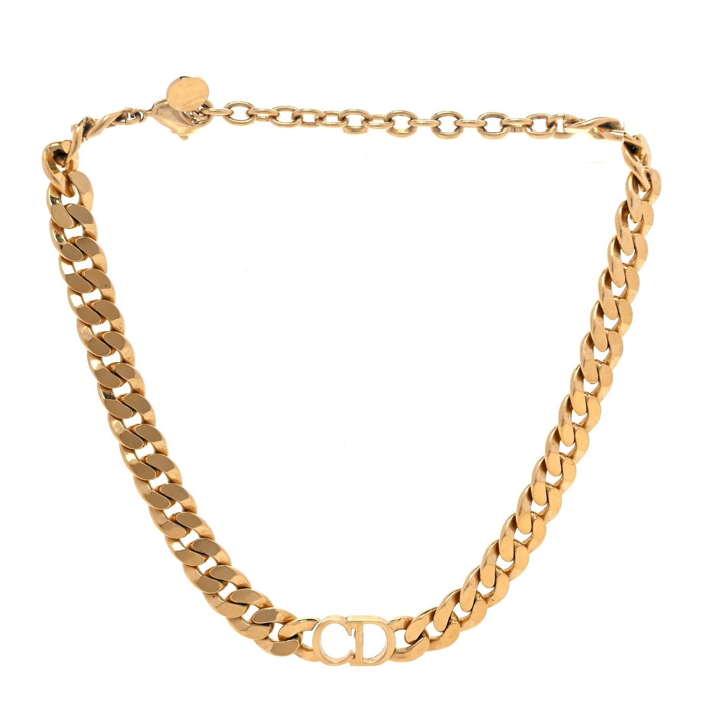 Metal Danseuse Etoile Chain Choker Necklace Gold