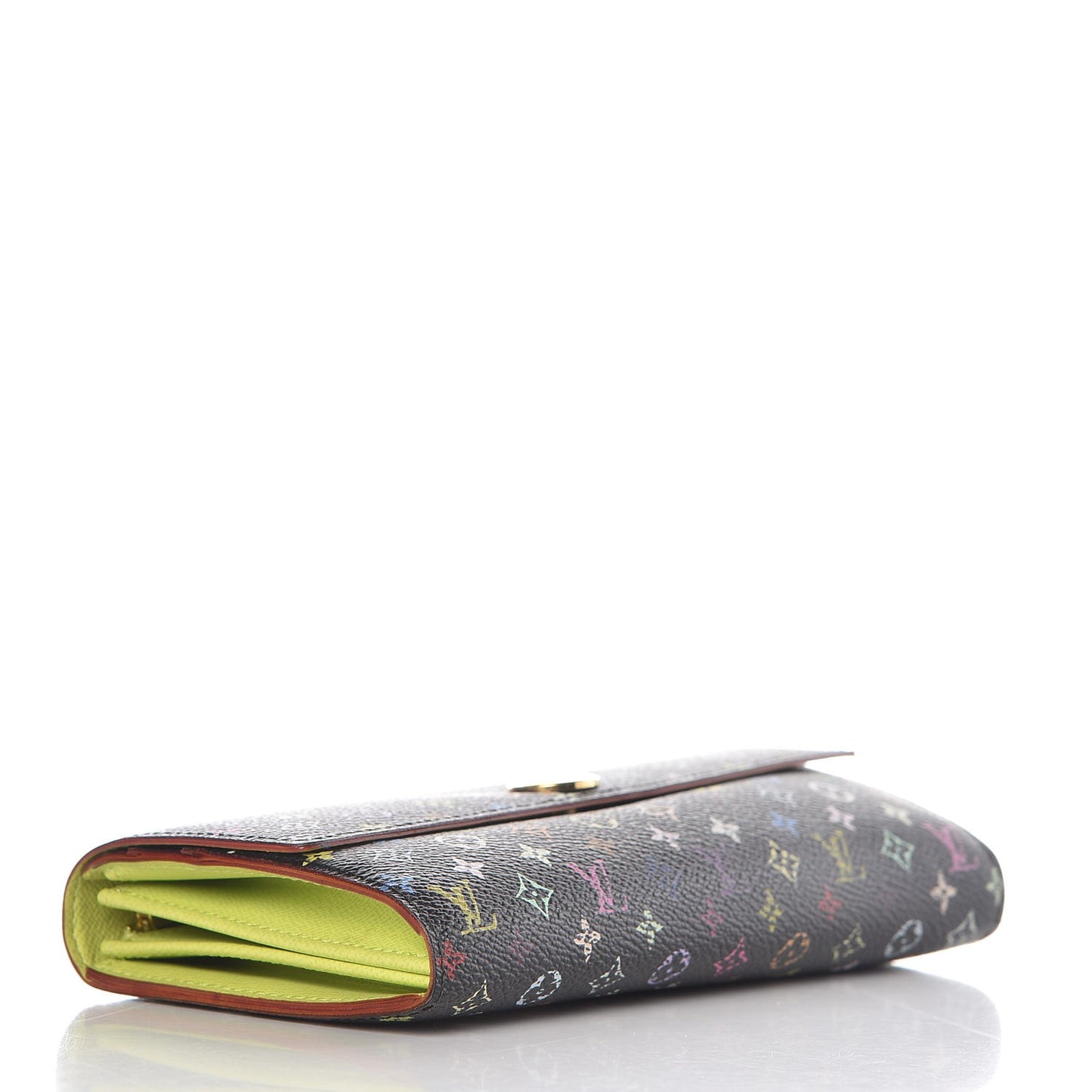 Monogram Multicolor Sarah Wallet Black Pistache