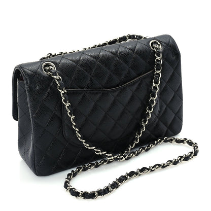 Chanel Caviar Quilted Medium Double Flap Black 2 of 9