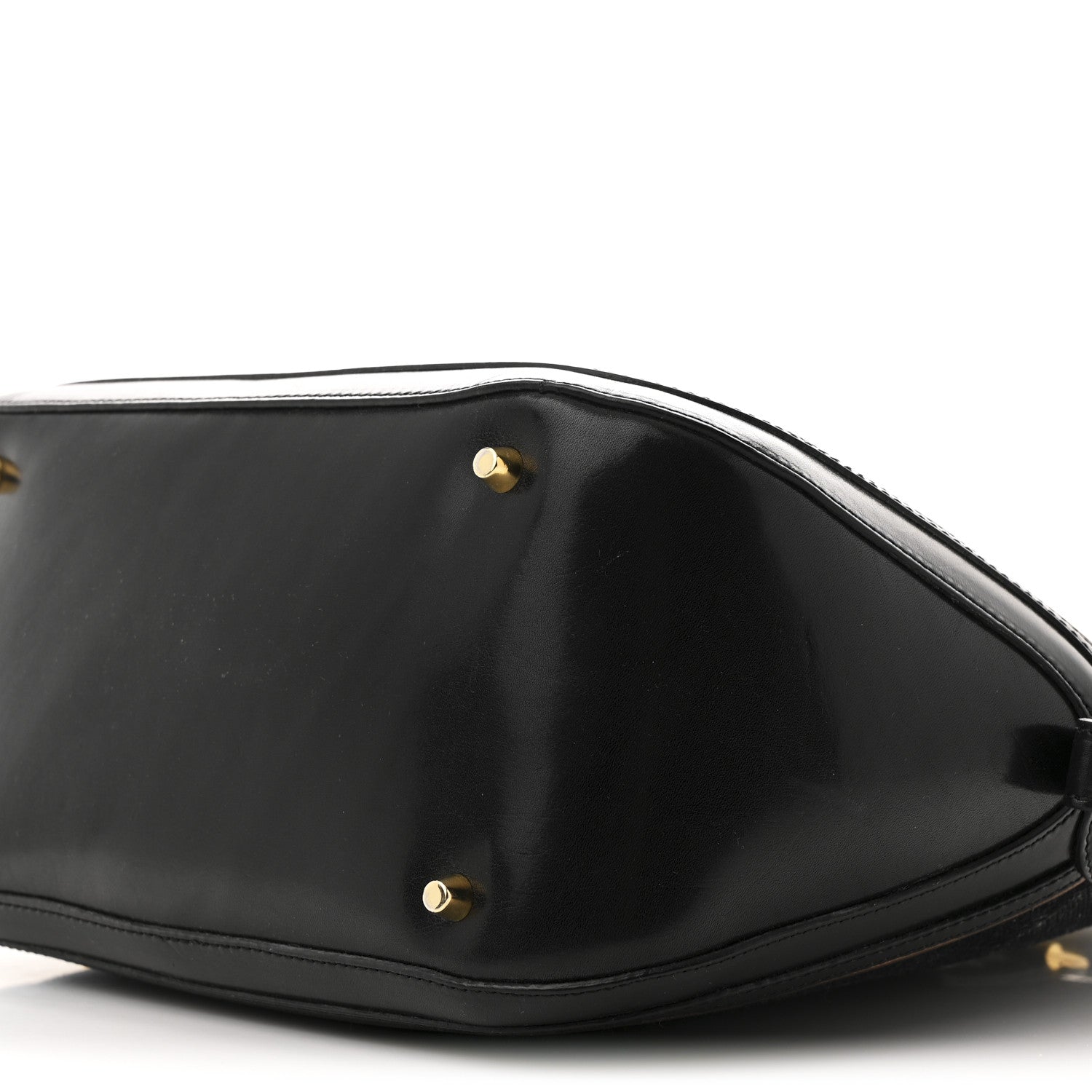 Burberry Prorsum Check Jacquard Orchard Bowling Bag Gold Black 10 of 13