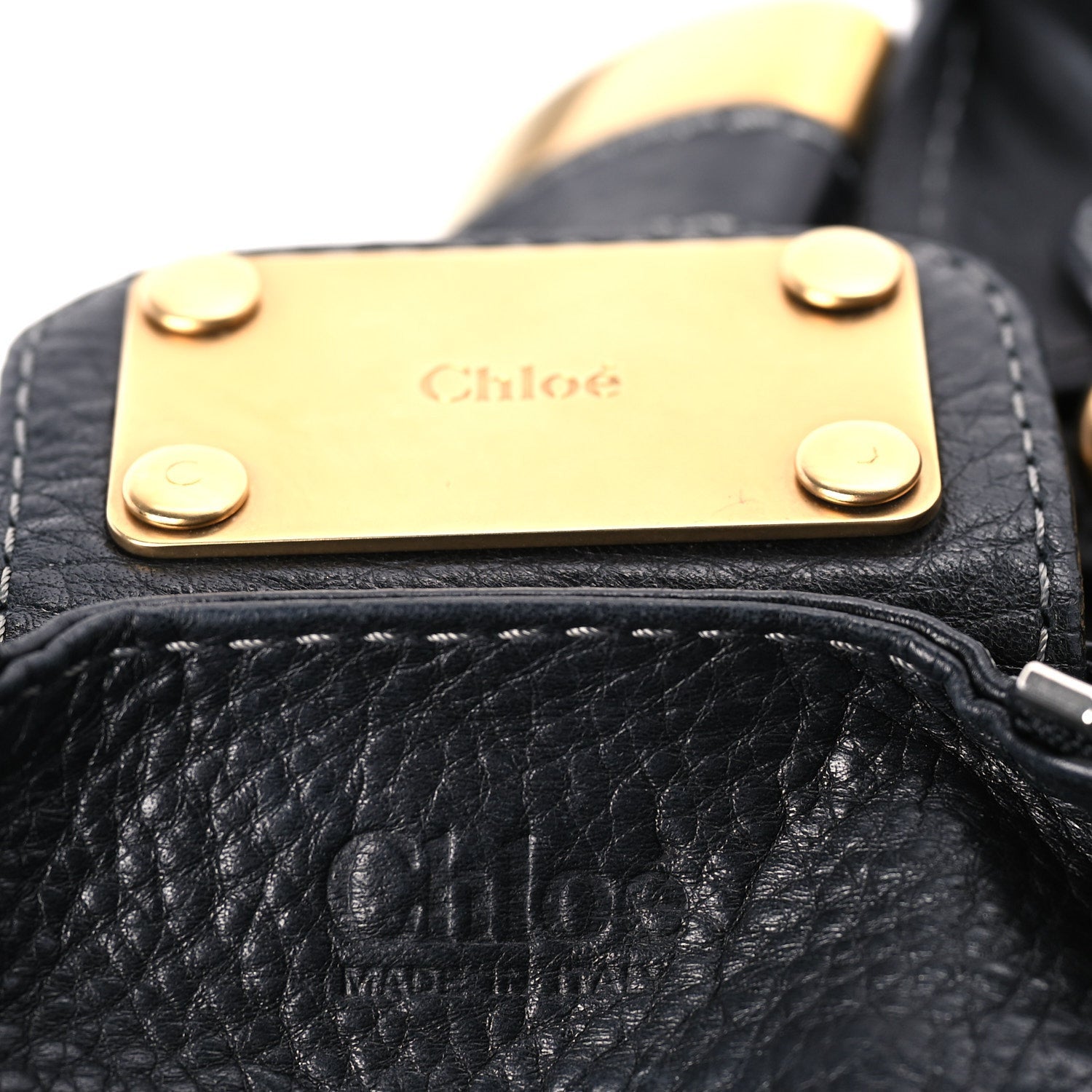 Chloe Calfskin Medium Paddington Satchel  Black 5 of 8