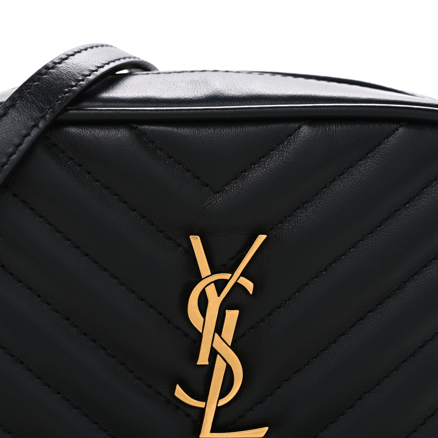 Saint Laurent Calfskin Matelasse Monogram Lou Belt Bag Black 8 of 10