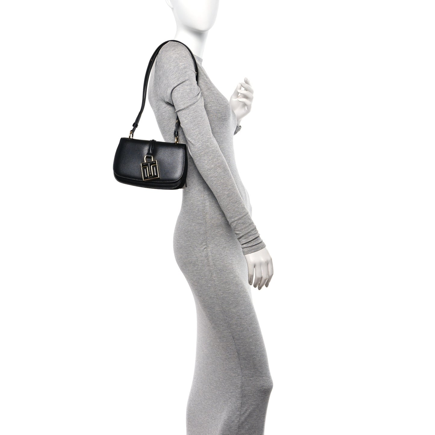 Palmellato Padlock Mini Shoulder Bag Black