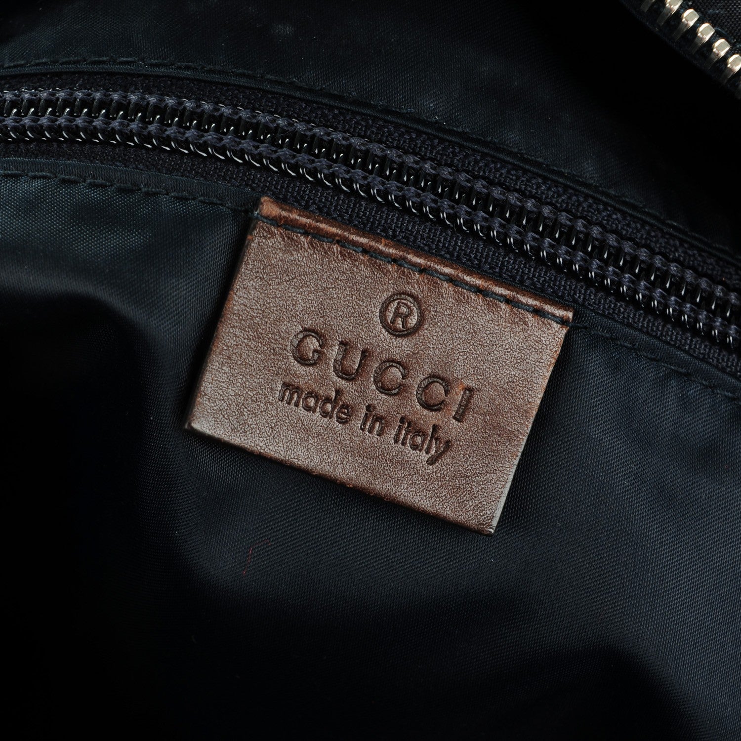 Gucci Nylon Diamante Medium Flat Messenger Bag Navy 6 of 7