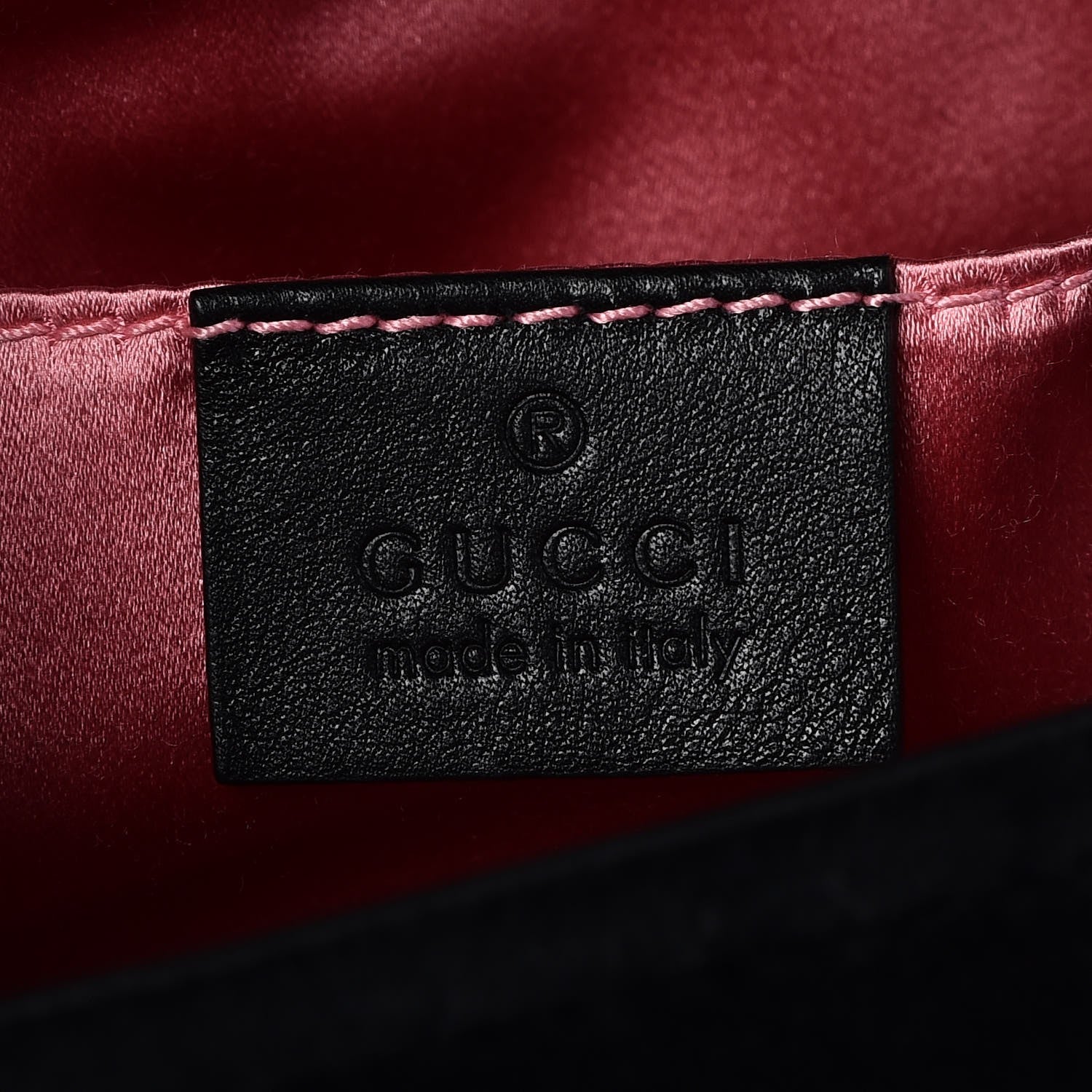 Gucci Velvet Matelasse Mini GG Marmont Shoulder Bag Black 6 of 7