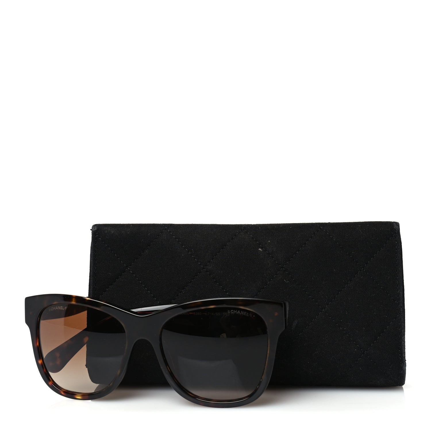 Chanel Acetate Runway Square Sunglasses 5380  Dark Tortoise 7 of 7
