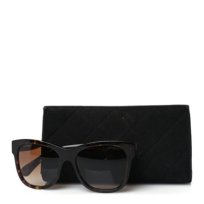 Chanel Acetate Runway Square Sunglasses 5380  Dark Tortoise 7 of 7