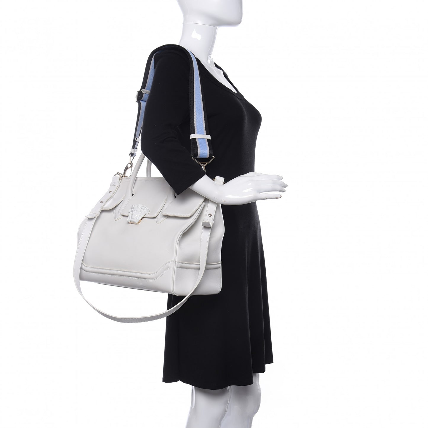 Calfskin Large Palazzo Empire Bag White