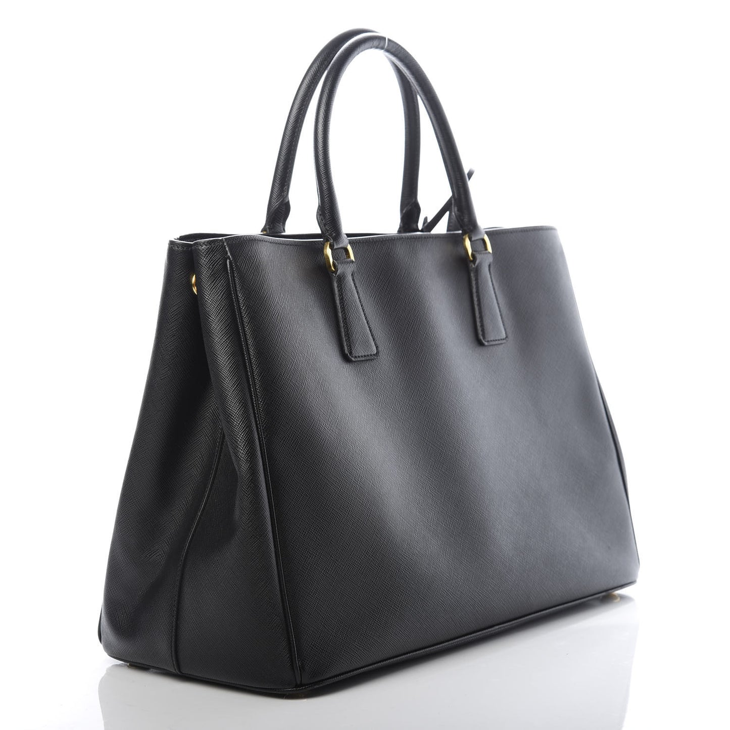 Saffiano Lux Large Tote Black