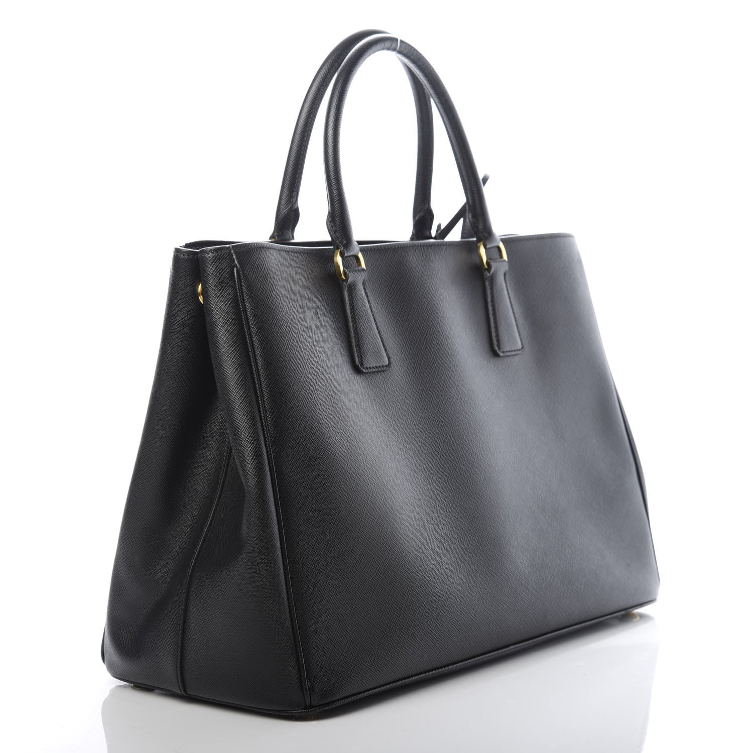 Prada Saffiano Lux Large Tote Black 2 of 11