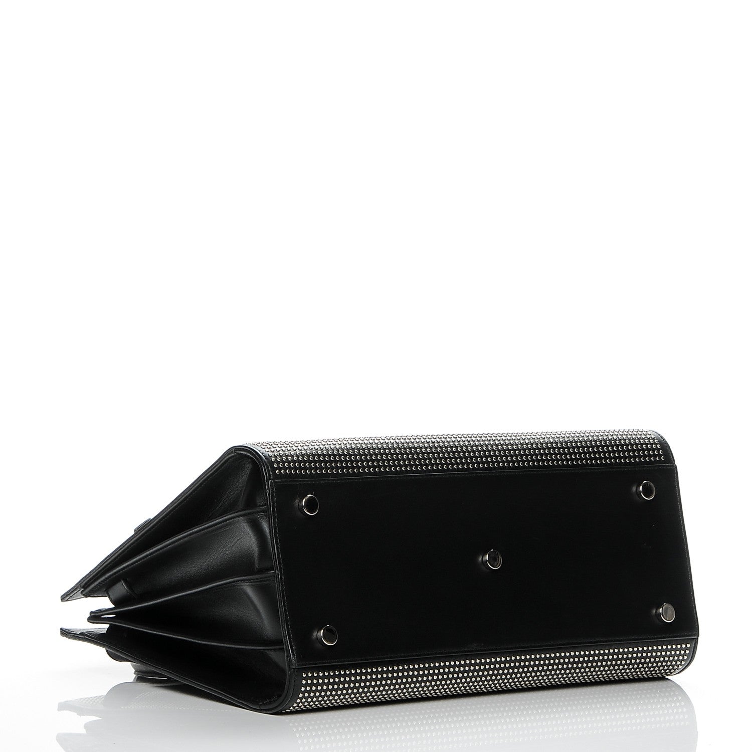 Saint Laurent Calfskin Studded Small Sac De Jour Black 4 of 9