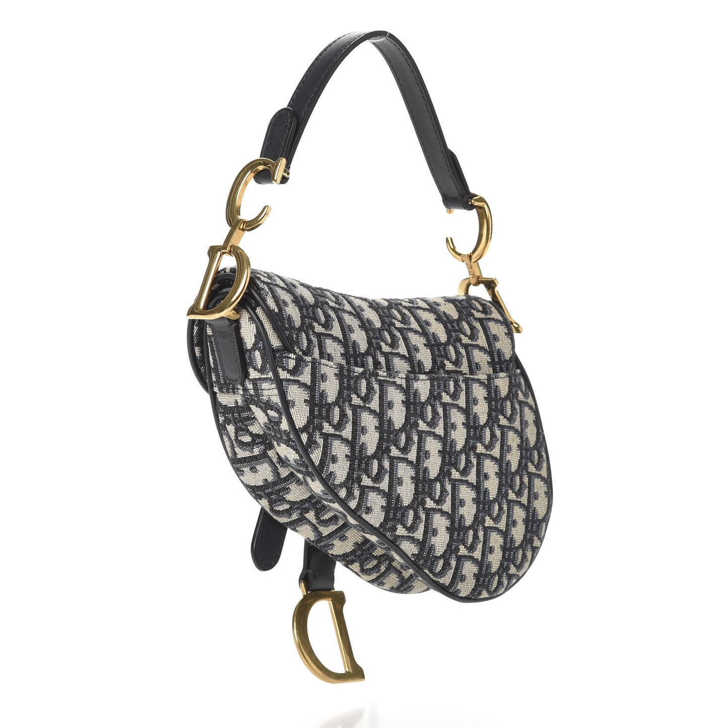 Oblique Mini Saddle Bag Blue