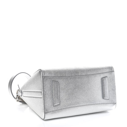 Givenchy Metallic Sugar Goatskin Small Antigona Silver 4 of 15