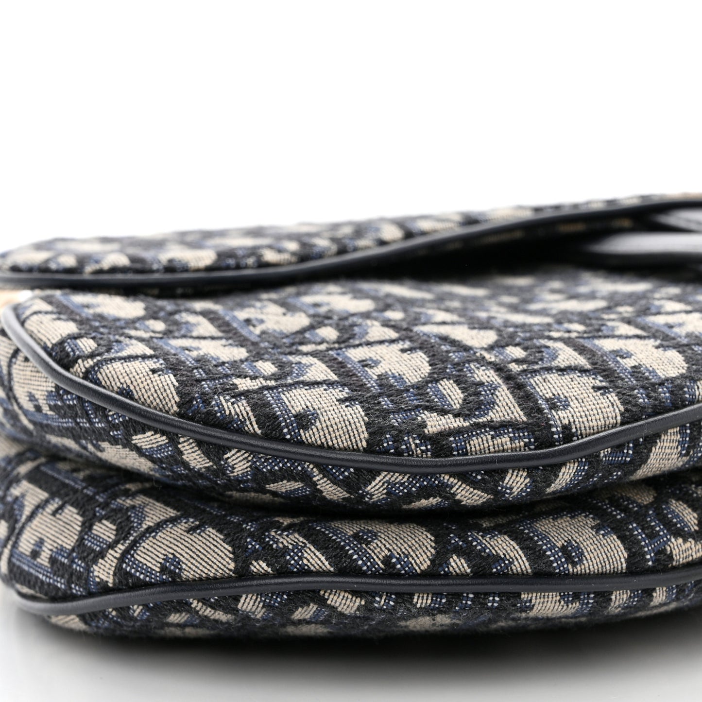 CHRISTIAN DIOR Oblique Saddle Bag Blue