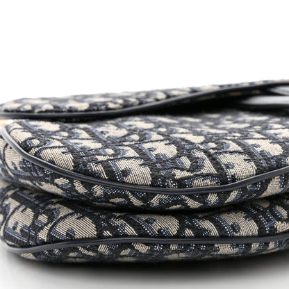 Christian Dior CHRISTIAN DIOR Oblique Saddle Bag Blue 9 of 11