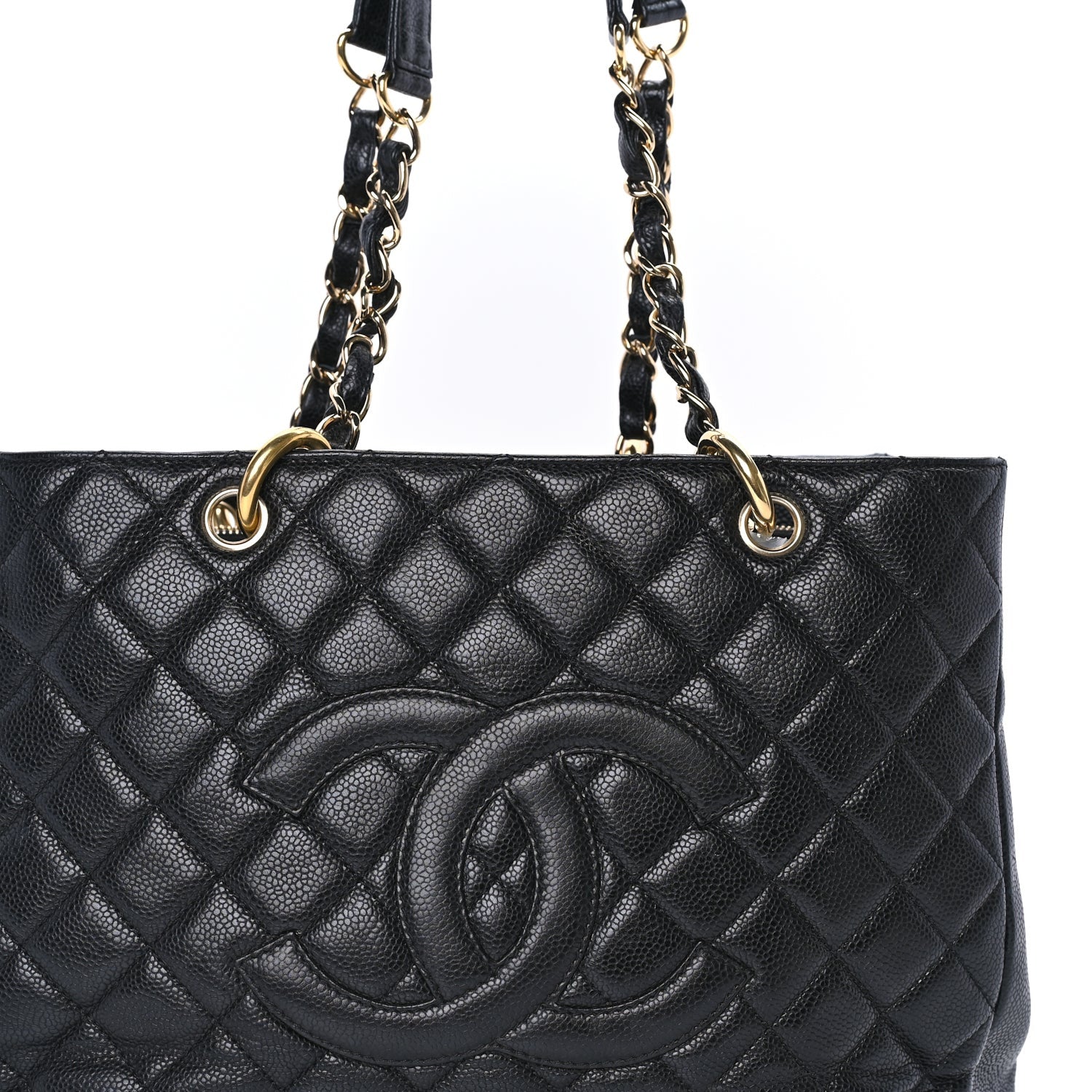 Chanel Caviar Quilted Grand Shopping Tote GST Black 7 of 7