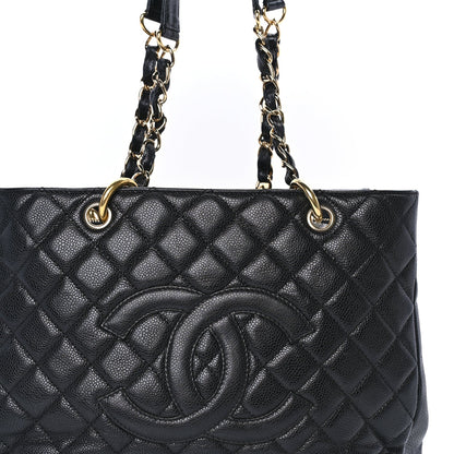 Chanel Caviar Quilted Grand Shopping Tote GST Black 7 of 7