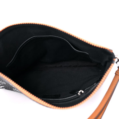 MCM Visetos Wristlet Pouch Black 4 of 9