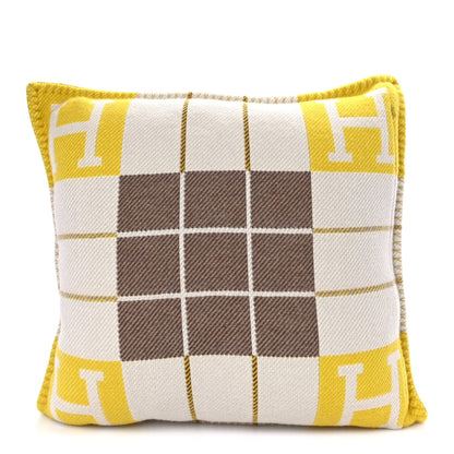 Hermes Wool Cashmere Avalon III Pillow PM Absinthe Sisal 1 of 5