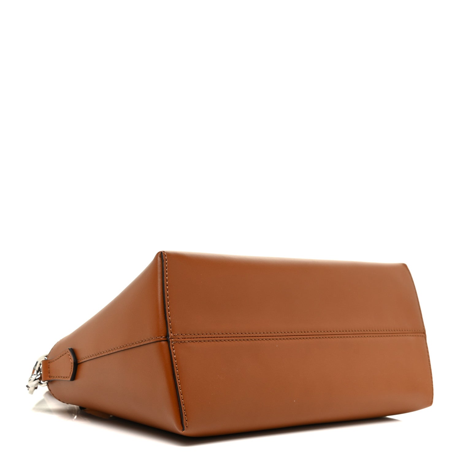 Fendi Vitello King Logo Embossed Medium By The Way Boston Bag Cuoio 4 of 9