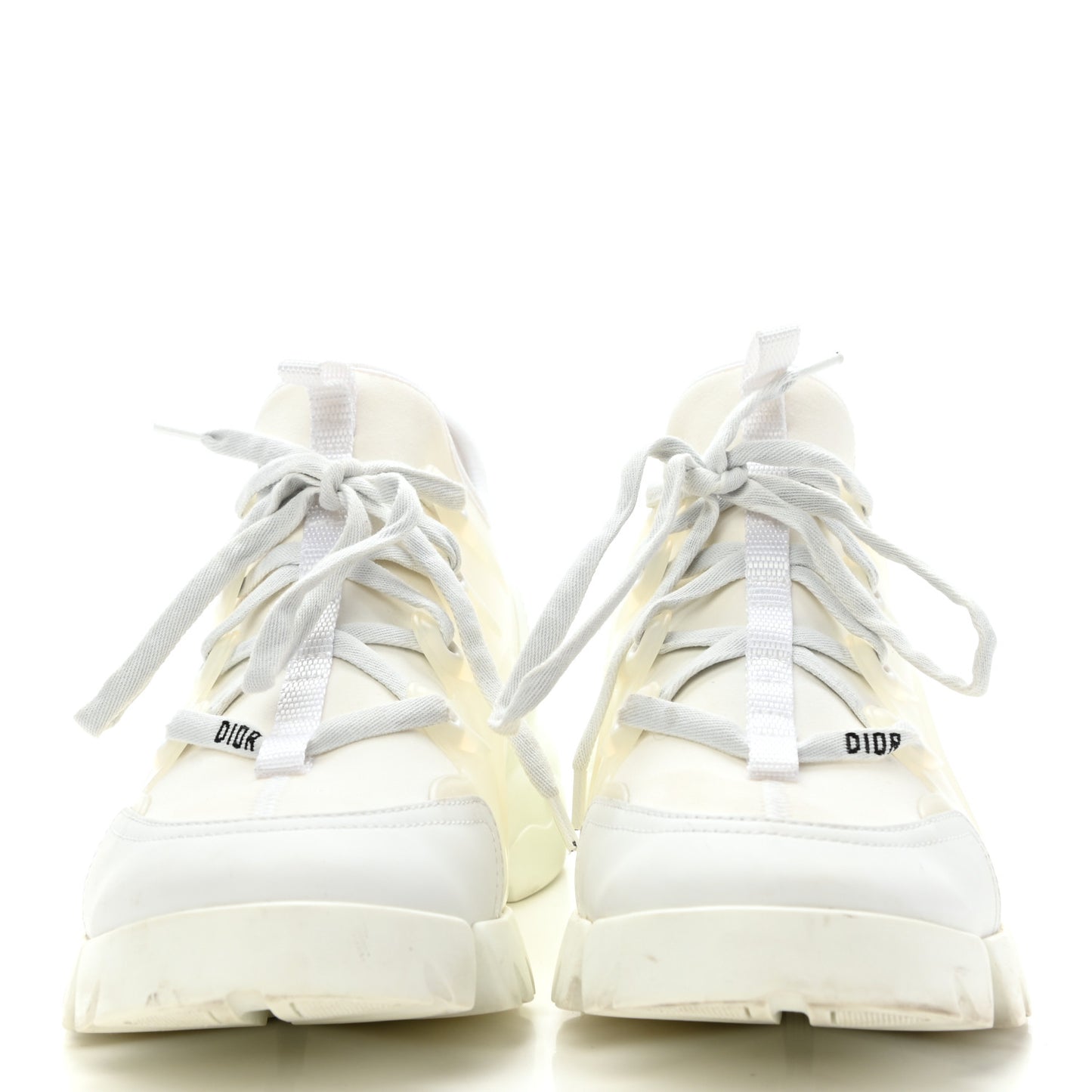 Technical Fabric Rubber Womens D-Connect Sneakers 38.5 White