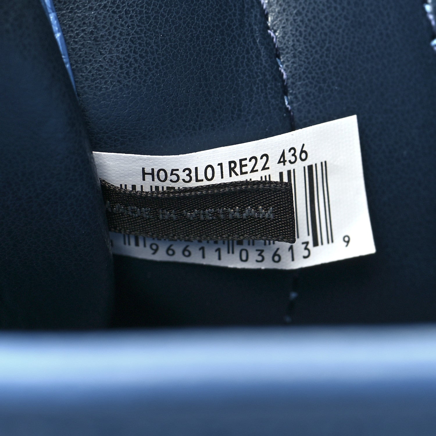 Marc Jacobs Grained Calfskin Mini The Tote Bag Spring Blue 6 of 9