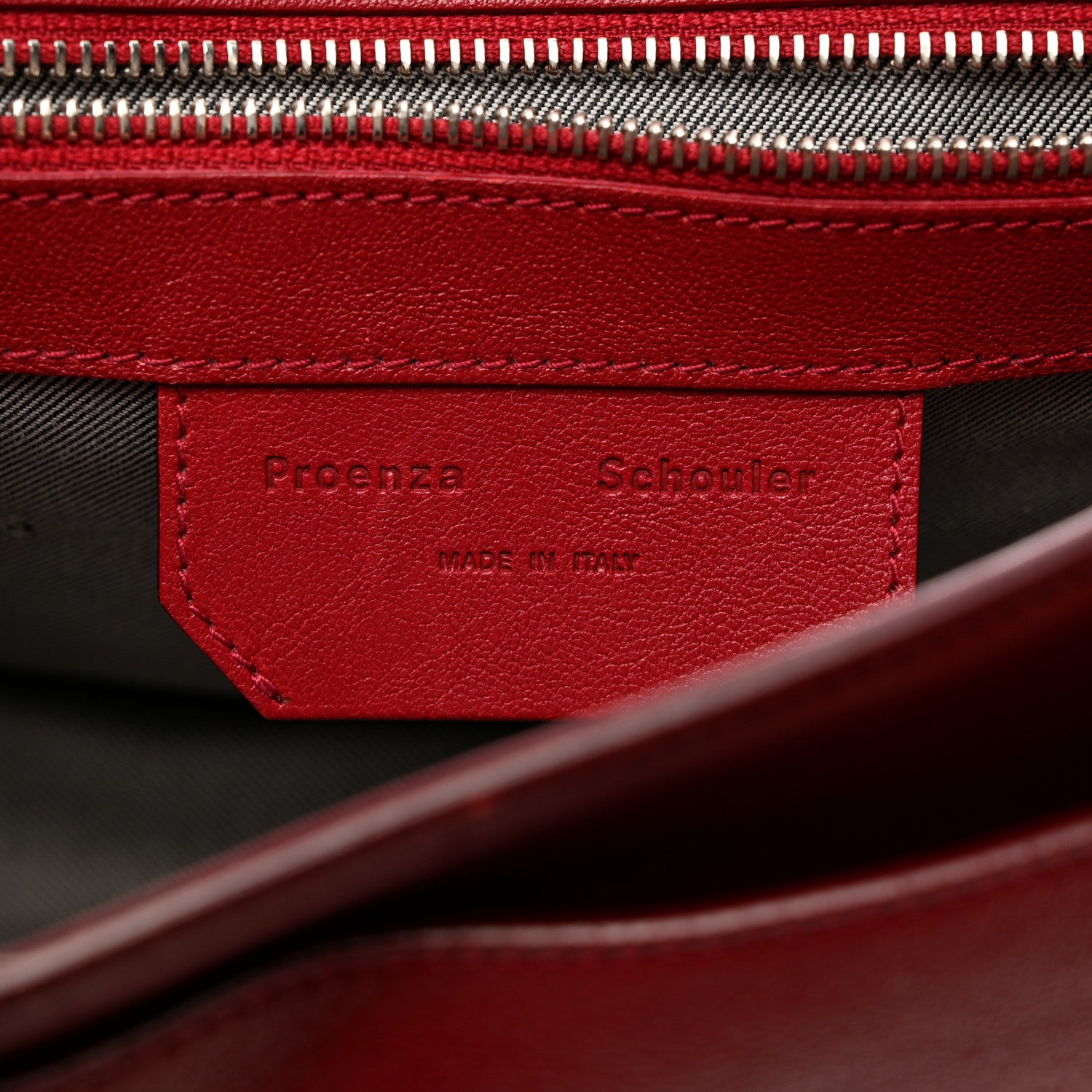 Proenza Schouler Lambskin Tiny PS1 Satchel Dark Red 6 of 10