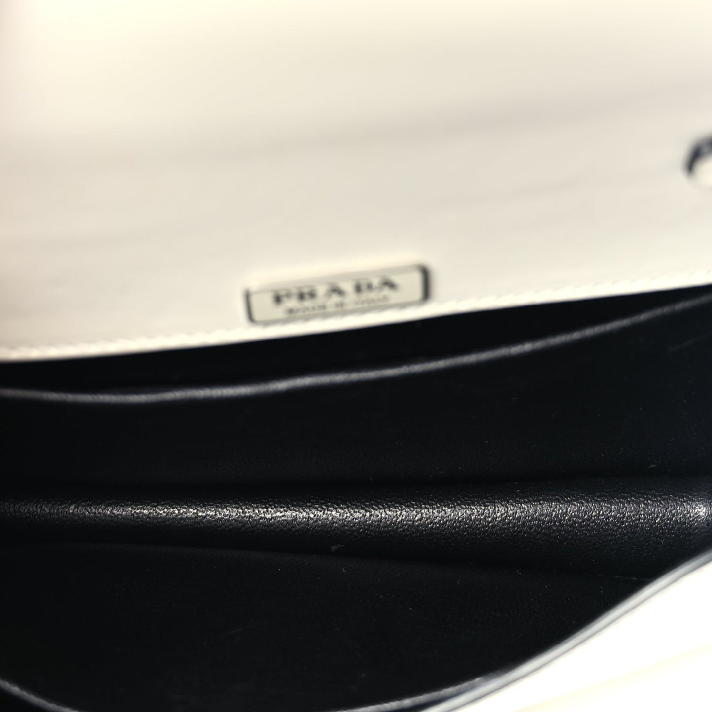City Calfskin Saffiano Studded Cahier Bag White
