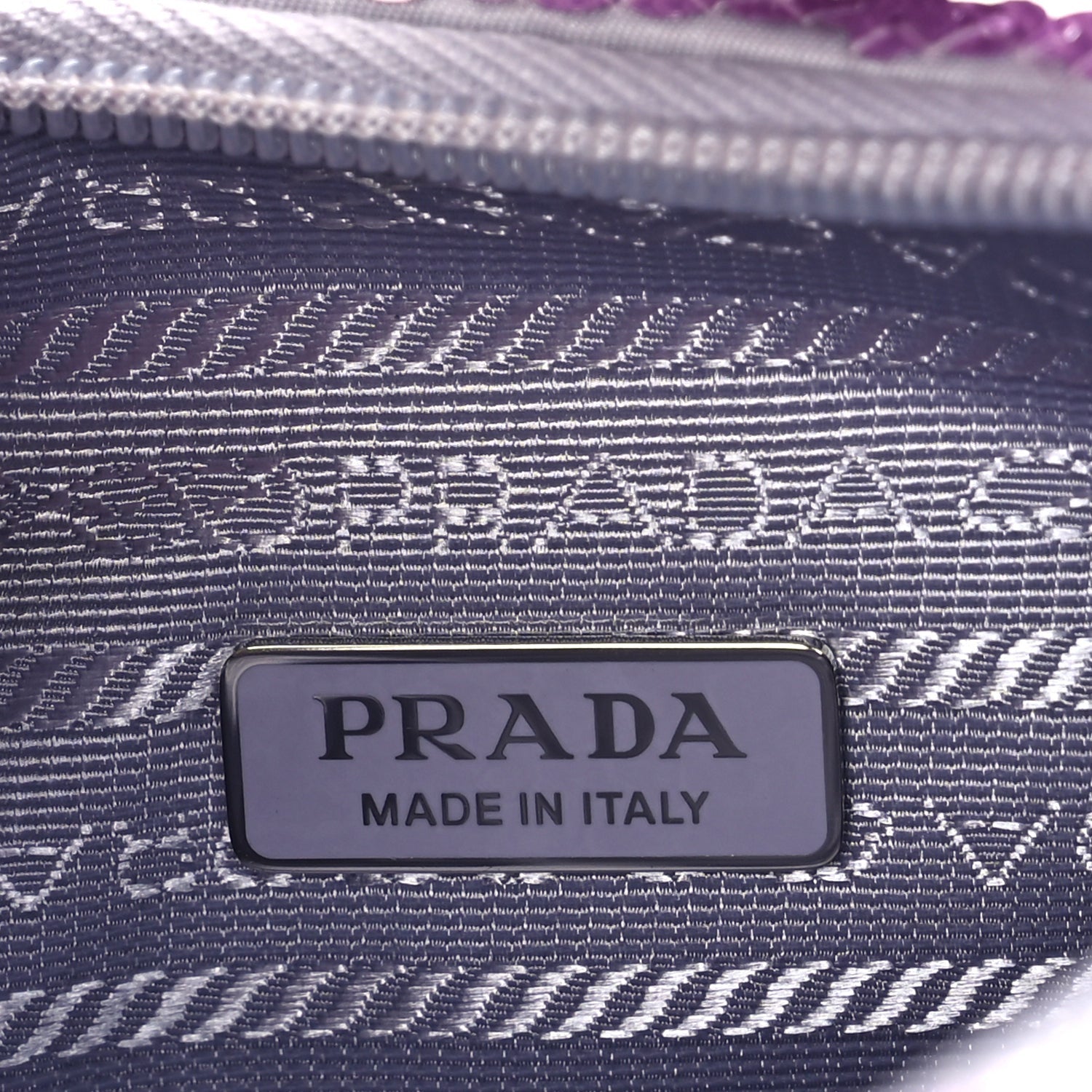 Prada Paillettes Sequin Mini Re-Edition 2000 Bag Lilium Black 5 of 8