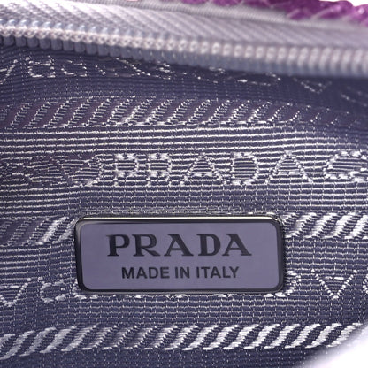 Prada Paillettes Sequin Mini Re-Edition 2000 Bag Lilium Black 5 of 8