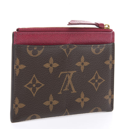 Louis Vuitton Monogram Zipped Card Holder Fuchsia 2 of 6