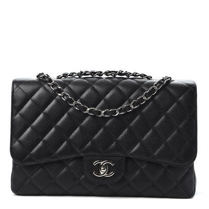 Chanel Caviar Quilted Jumbo Single Flap Black 1 of 9