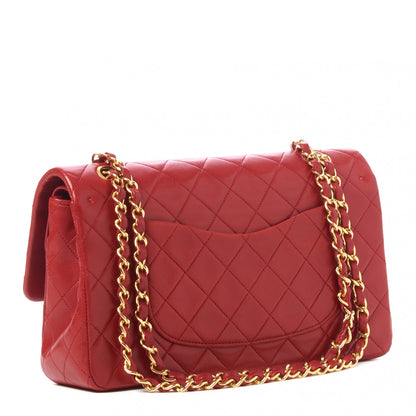 Chanel Lambskin Quilted Medium Double Flap Red 3 of 10