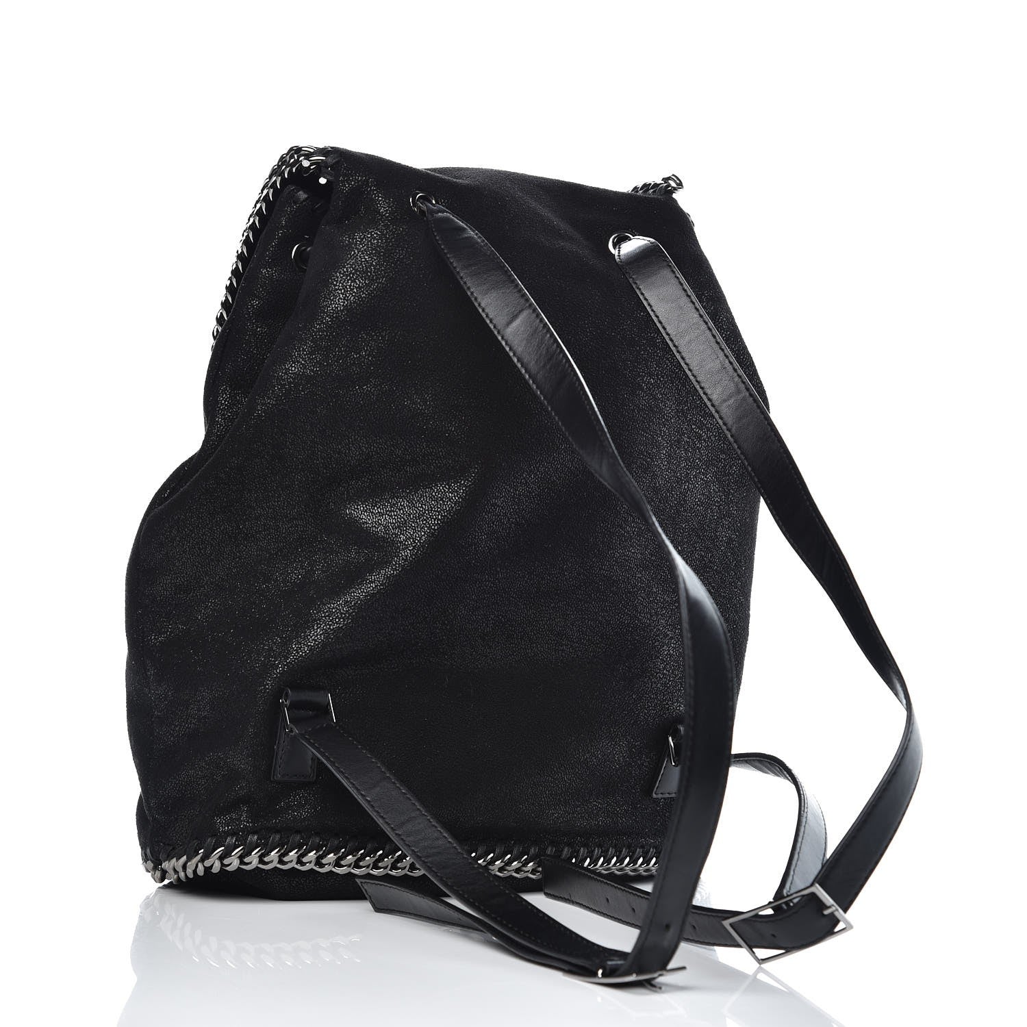 Stella McCartney Shaggy Deer Falabella Backpack Black 3 of 8