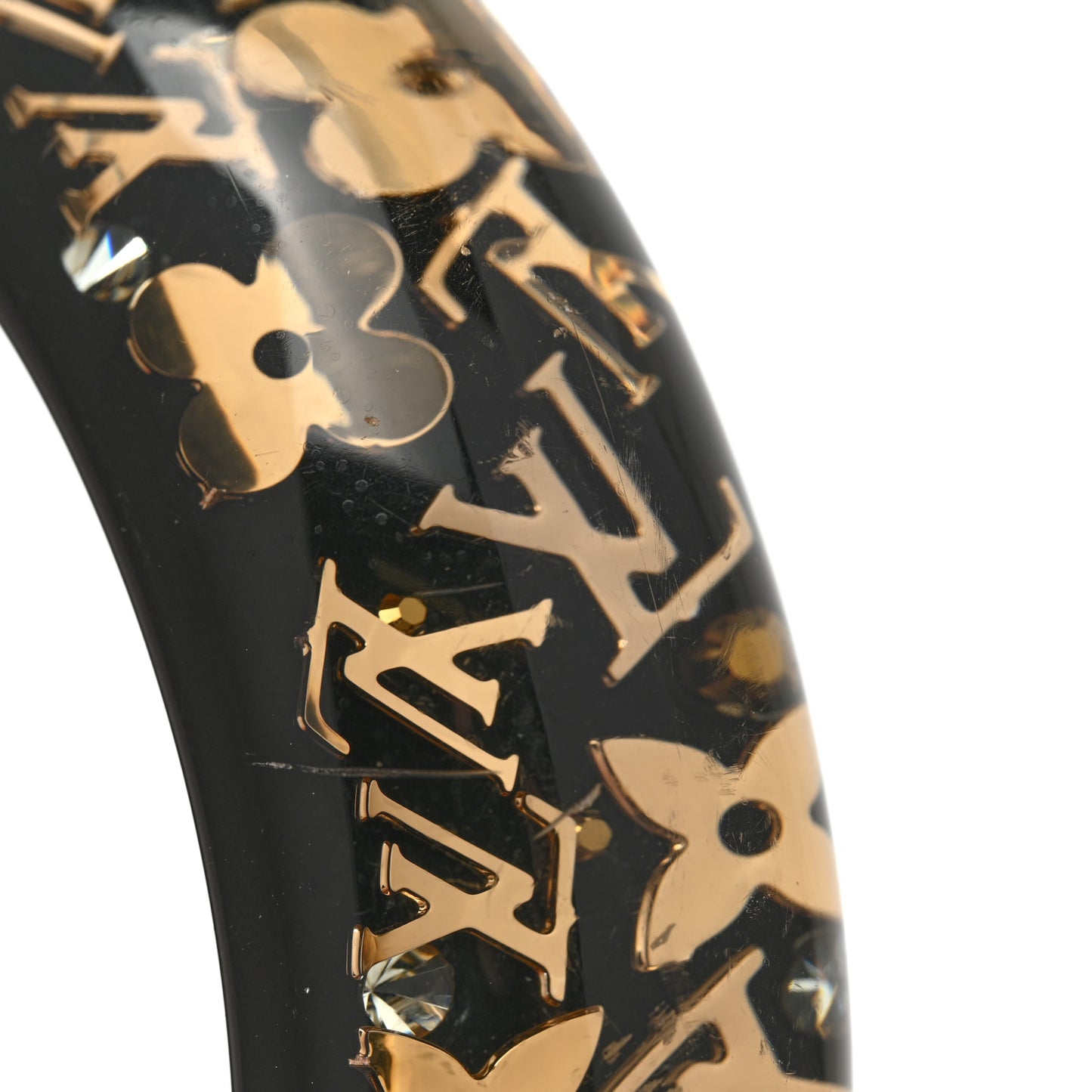 Resin Swarovski Inclusion Bracelet GM Black