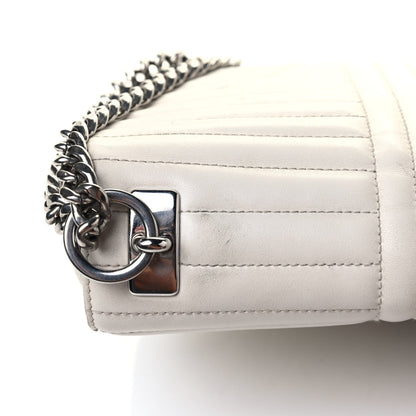 Prada Soft Calf Large Diagramme Flap Bianco 7 of 7