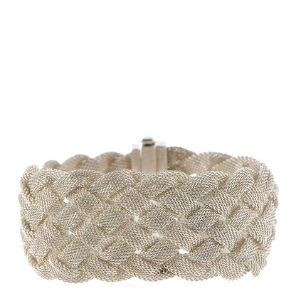 Tiffany Sterling Silver Somerset Braided Bracelet 1 of 5